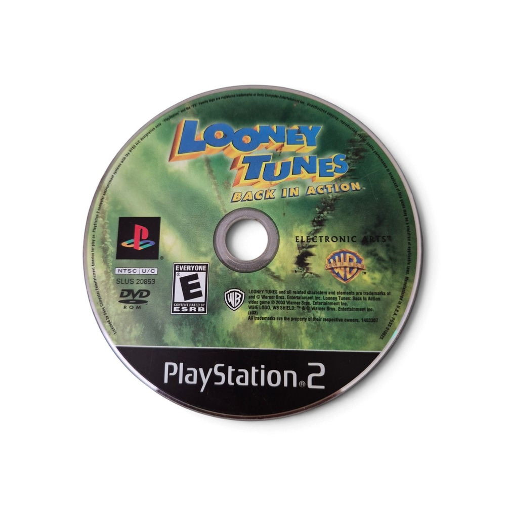Sony Looney Tunes Back In Action PlayStation 2 Game Disk Only OS Green